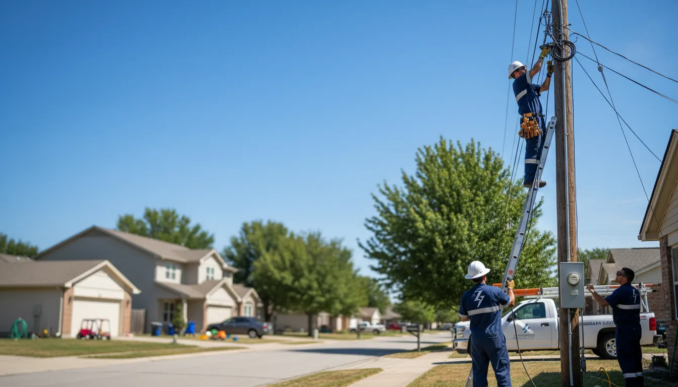 Residential electrician providing installation services in Royal, NE